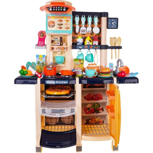 Kitchen Kitchenette with Light and Sound Function 65 pcs. Blue