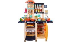 Kitchen Kitchenette with Light and Sound Function 65 pcs. Blue