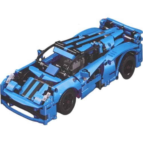 Vehicles Building Blocks Set 638pcs Blue