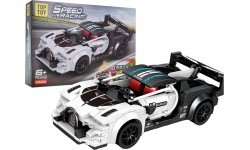 Sports Car White R/C Brick Set