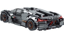 Kaladėlių rinkinys sportinis automobilis, pilkas, 1512 vnt.