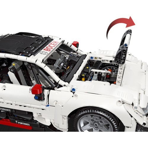 Sportinio automobilio konstruktorius, baltas, 2489 detalės