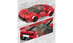 Радиоуправляемый спортивный автомобиль, красный