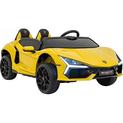Электромобиль Lamborghini Revuelto XL, жёлтый