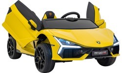Elektromobilis Lamborghini Revuelto XL, geltonas