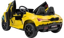 Elektromobilis Lamborghini Revuelto XL, geltonas