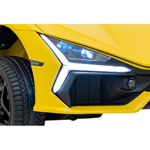 Elektromobilis Lamborghini Revuelto XL, geltonas