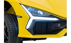 Elektromobilis Lamborghini Revuelto XL, geltonas