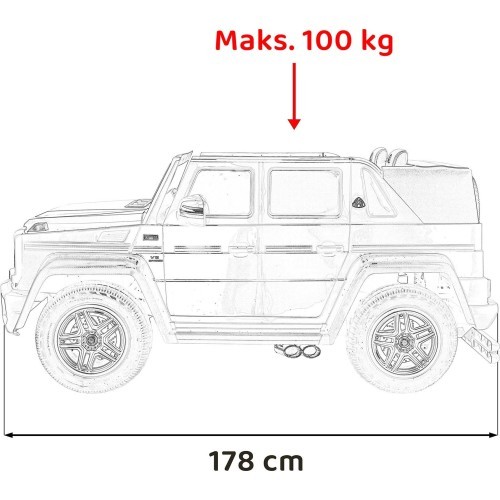 Vehicle Mercedes Benz MAYBACH G650 STRONG White