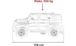 Электромобиль Mercedes Benz Maybach G650 Strong, белый