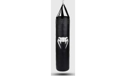 Venum Challenger Heavy bag + Ceiling Hook - Black/White - Filled - 150cm