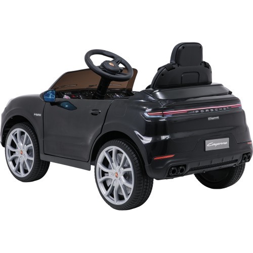 Elektromobilis Porsche Cayenne, juodas