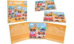 Magnetic Puzzle Construction Site + Book