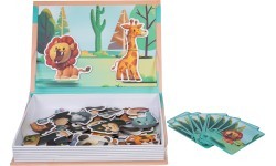 Magnetinė dėlionė su knygele „Safari"