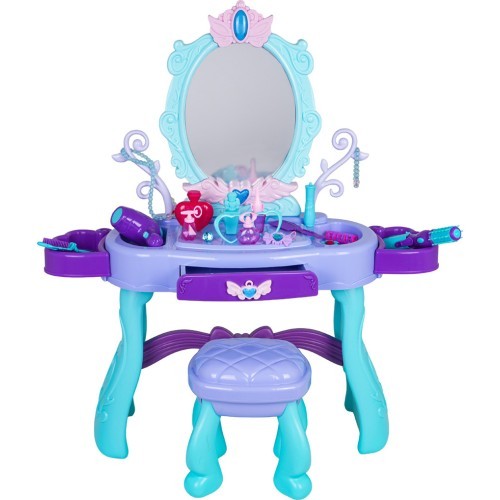 Magiškas princesės tualetinis staliukas, violetinis