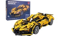 Konstruktorius sportinis automobilis, geltonas, 422 detalės