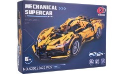 Konstruktorius sportinis automobilis, geltonas, 422 detalės