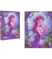 Dėlionė 100 dalių, violetinė fėja