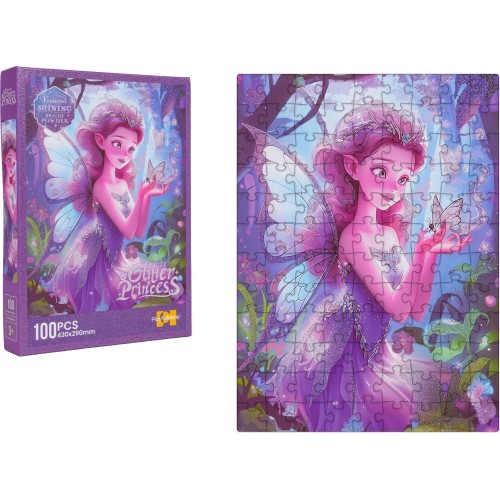 Puzzle Set 100pcs. Fairy Purple