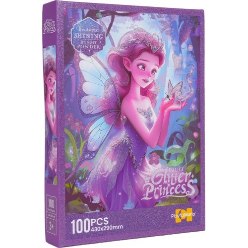 Dėlionė 100 dalių, violetinė fėja