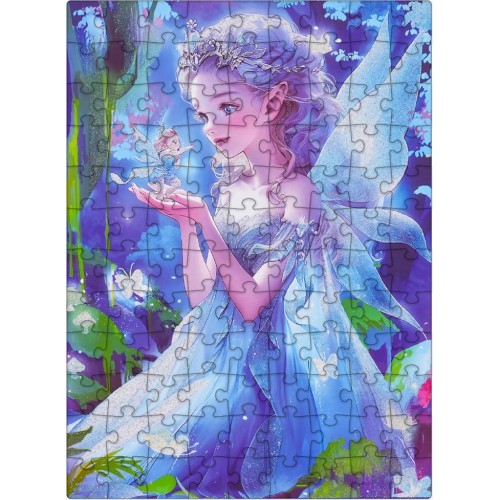 Puzzle Set 100pcs Princess Blue