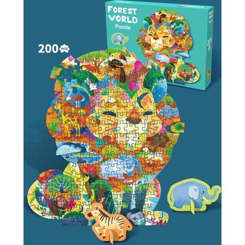 Набор пазлов 200 деталей Safari