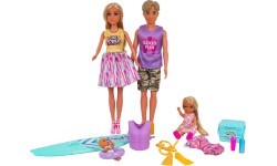 Doll Set, Family on Vacation + Accessories