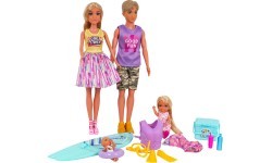 Doll Set, Family on Vacation + Accessories