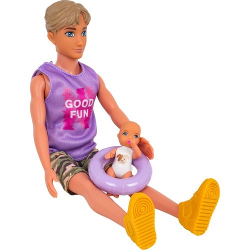 Doll Set, Family on Vacation + Accessories