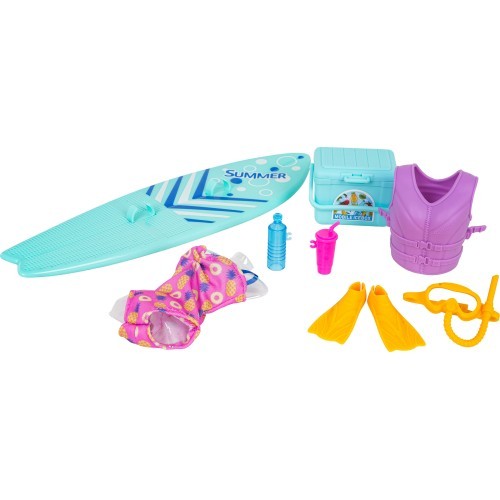 Doll Set, Family on Vacation + Accessories
