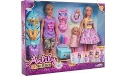 Doll Set, Family on Vacation + Accessories