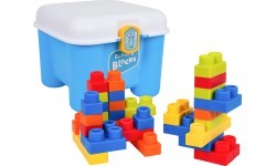 Soft Blocks Set + Storage Chair Blue