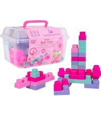 Soft Blocks Set 32 ​​pcs. Pink + Suitcase