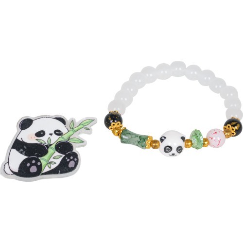 Panda White Bracelet Jewelry Set