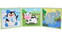 Magnetic Puzzle Animals + Book