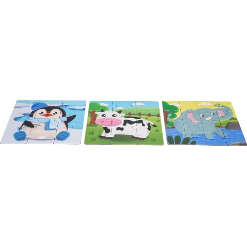 Magnetic Puzzle Animals + Book