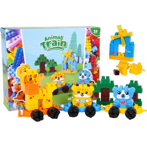 Animal Train Big Blocks Set