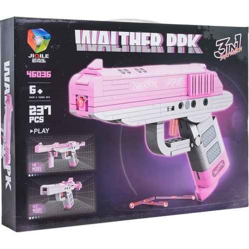 Pink Gun Building Blocks Set 237pcs.