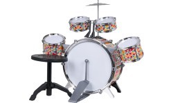 Colourful Drum Set + Chair