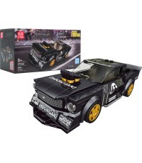 Konstruktorius sportinis automobilis juodas 414 dalių