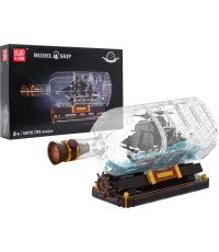 Pirate Ship in a Bottle Building Set 822 pcs.