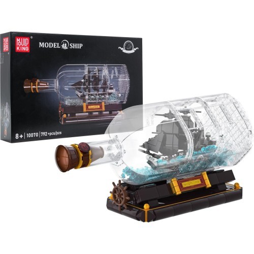 Pirate Ship in a Bottle Building Set 822 pcs.