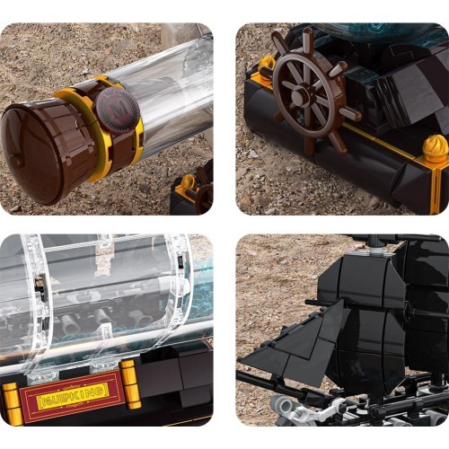 Pirate Ship in a Bottle Building Set 822 pcs.
