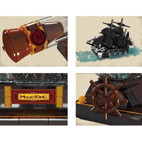 Pirate Ship in a Bottle Building Set 822 pcs.