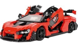 Sportinio automobilio konstruktorius, oranžinis, 1372 dalys
