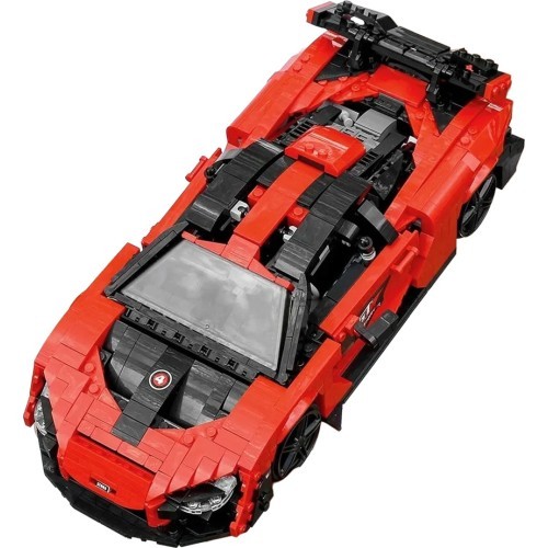 Sportinio automobilio konstruktorius, oranžinis, 1372 dalys