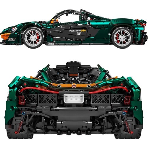 Sports Car Building Blocks Set Green 3268pcs.
