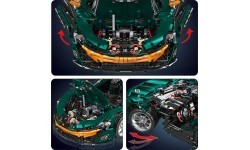 Конструктор «Спортивный автомобиль», зелёный, 3268 деталей