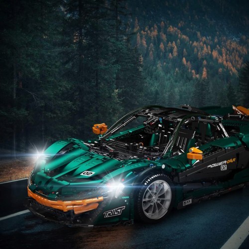 Sportinio automobilio konstruktorius, žalias, 3268 dalys
