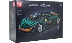 Sportinio automobilio konstruktorius, žalias, 3268 dalys